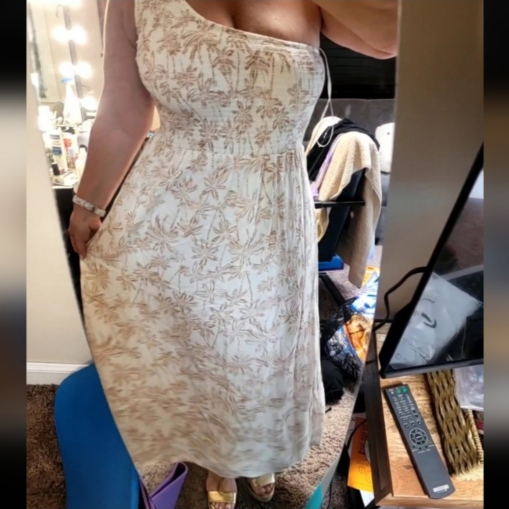 Spring /Summer One shoulder Midi dress